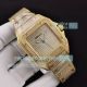 Swiss Replica Cartier Santos 100XL Watch Fully Iced Out Yellow Gold (2)_th.jpg
